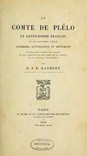 Le comte de Plélo by E. J. B. Rathéry