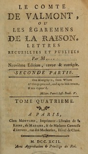 Cover of: Le Comte de Valmont, ou, Les égaremens de la raison