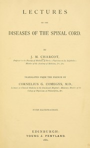 Cover of: Lectures on the diseases of the spinal cord