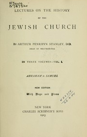 Cover of: Lectures on the history of the Jewish Church
