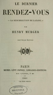 Cover of: Le dernier rendez-vous