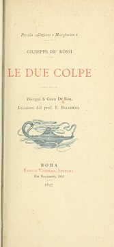 Cover of: Le due colpe by Giuseppe de Rossi