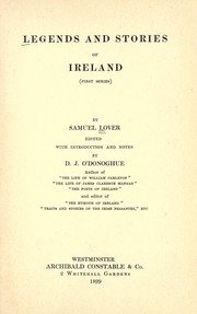 Cover of: Legends and stories of Ireland (first series)