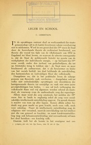 Cover of: Leger en school by Frederik Carel Gerretson