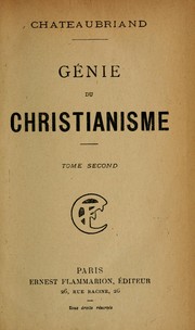 Cover of: Le génie du christianisme by François-René de Chateaubriand