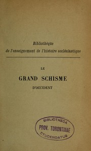 Cover of: Le grand schisme d'Occident
