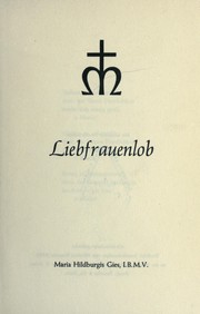 Cover of: Leibfrauenlob by Hildburgis Gies