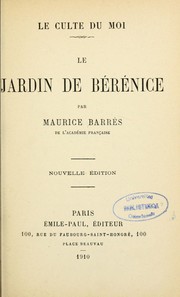 Cover of: Le jardin de Bérénice