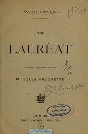 Cover of: Le lauréat by W. Chapman