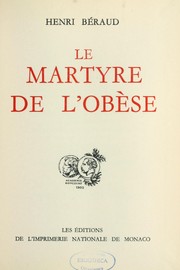 Cover of: Le Martyre de l'obèse