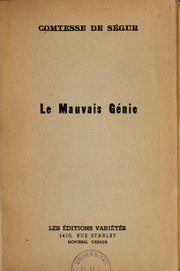 Cover of: Le Mauvais génie