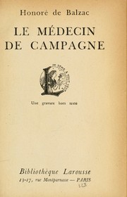 Cover of: Le médecin de campagne