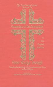 Cover of: Commentary on Lamentations of the Prophet Jeremiah (Sixteenth Century Essays and Studies)