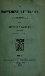 Cover of: Le mouvement littéraire contemporain