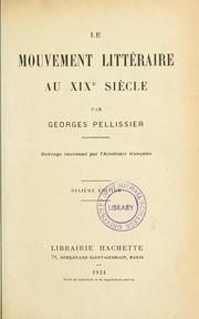 Cover of: Le mouvement littéraire au XIXe siècle