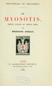 Cover of: Le myosotis: petits contes et petits vers