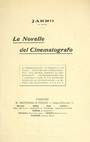 Cover of: Le novelle del cinematografo