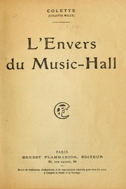 Cover of: L'envers du music-hall [par] Colette (Colette Willy)