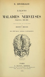 Leçons sur les maladies nerveuses by Édouard Brissaud