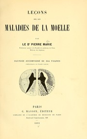 Cover of: Leçons sur les maladies de la moelle