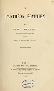 Cover of: Le panthéon égyptien