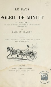 Cover of: Le pays du soleil de minuit by Paul B. Du Chaillu
