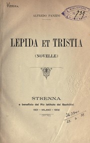 Cover of: Lepida et tristia by Alfredo Panzini