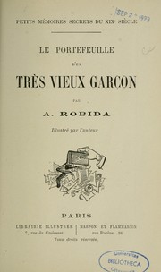 Cover of: Le Portefeuille d'un très vieux garçon