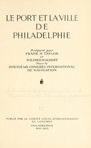 Cover of: Le port et la ville de Philadelphie