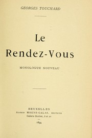 Cover of: Le rendez-vous by Georges Touchard