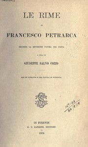 Cover of: Le rime by Francesco Petrarca