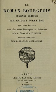 Cover of: Le roman bourgeois by Antoine Furetière