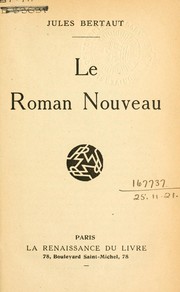 Cover of: Le roman nouveau