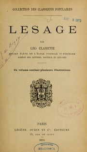 Cover of: Lesage by Léo Claretie