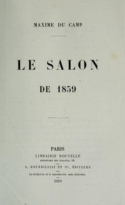 Cover of: Le Salon de 1859