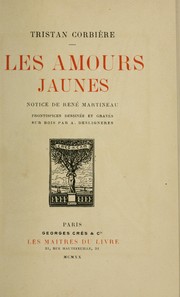 Cover of: Les amours jaunes