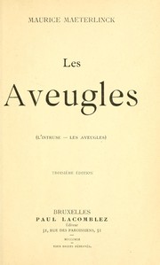 Cover of: Les aveugles (L'intruse: Les aveugles)