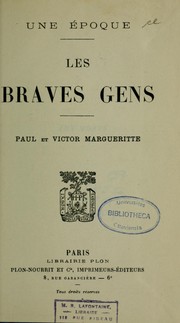 Cover of: Les braves gens
