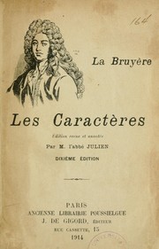Cover of: Les caractères