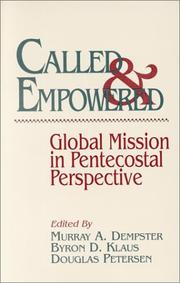 Cover of: Called and Empowered: Global Mission in Pentecostal Perspective