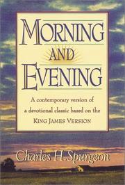 Cover of: Morning and Evening by Charles Haddon Spurgeon