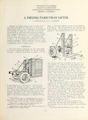 Cover of: A drying-yard tray lifter by C. Lorenzen