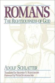 Cover of: Romans by Adolf Schlatter