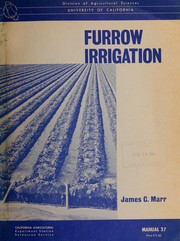 Cover of: Furrow irrigation by James C. Marr
