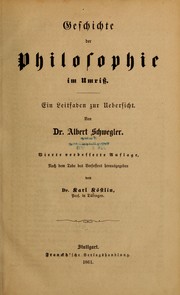 Cover of: Geschichte der philosophie im umriss