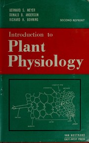 Cover of: Introduction to plant physiology