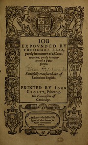 Cover of: Job expounded by Theodore Beza