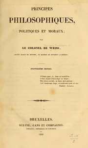 Cover of: Principes philosophiques, politiques et moraux