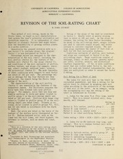 Cover of: Revision of the soil-rating chart