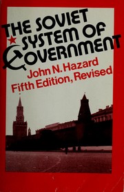 Cover of: The Soviet system of government